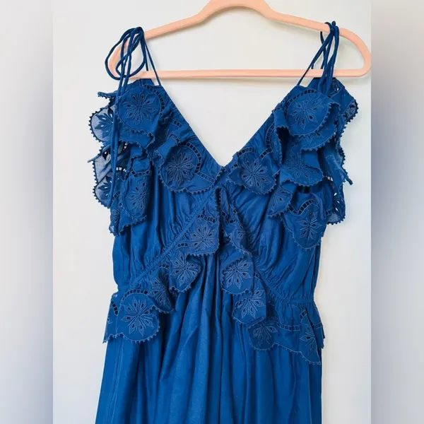 & OTHER STORIES Embroidered Strappy Mini Dress - Image 10