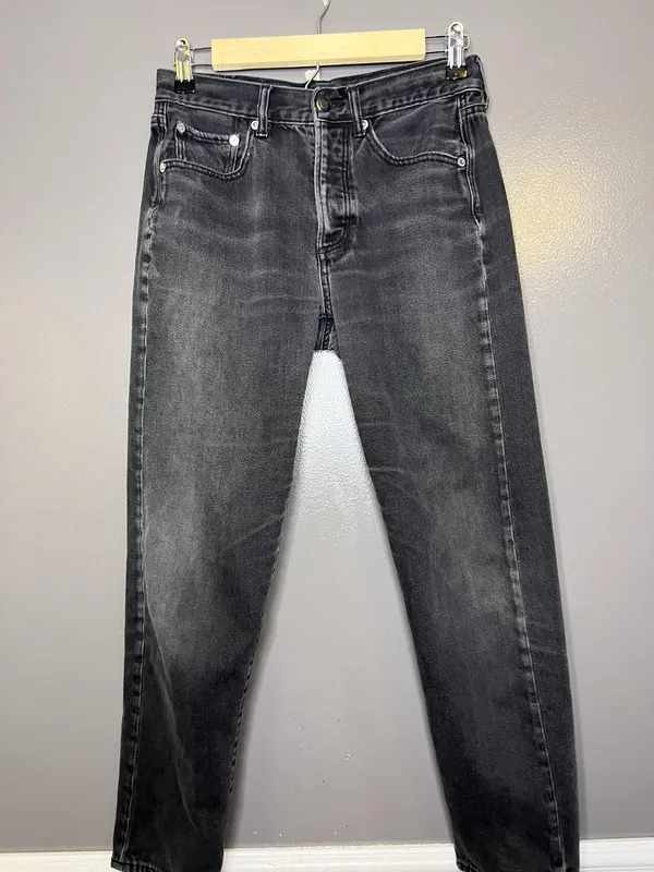 American Eagle Outfitters Boyfriend Jeans Womens 4 Gray High Rise Charcoal Denim - Image 2