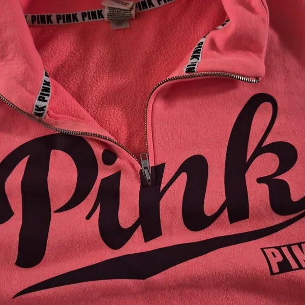 Victoria-s-secret Women's Pink and Orange Sweatshirt - Image 3