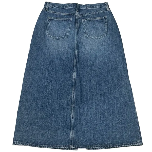 NEW Uniqlo Long A-Line Denim Skirt Cottagcore Fall Holiday Pumpkin Patch Size 6‎ - Image 5
