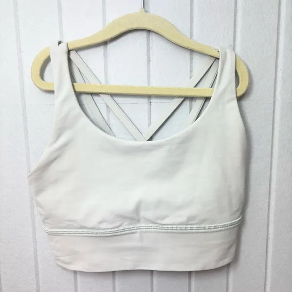 Lululemon Strappy Back Crop‎ Sports Bra Top Yoga Size 4 - Image 7