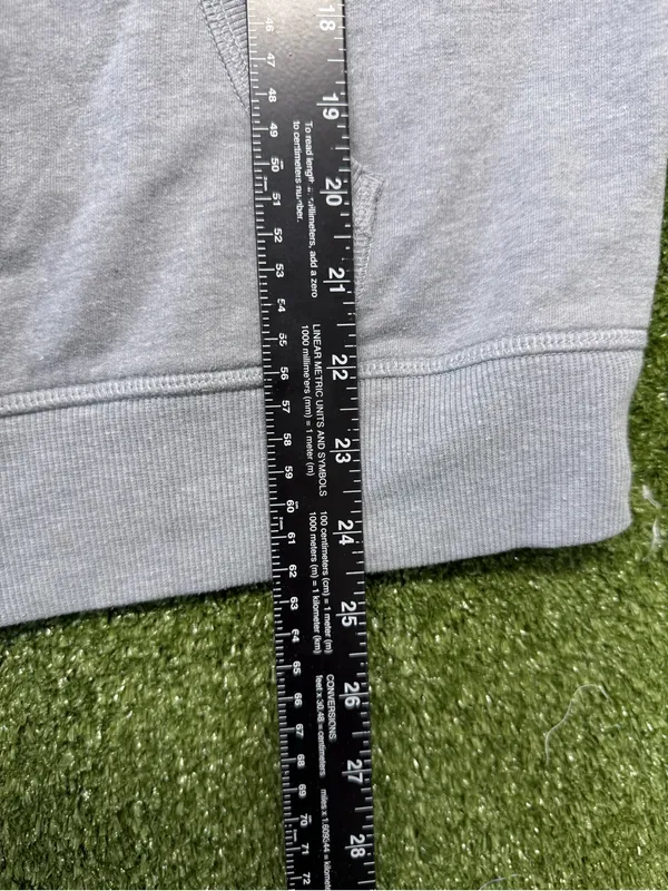 VSX Victoria Sport Grey Full Zip Hoodie Sweatshirt Logo Workout Athleisure L - Image 3