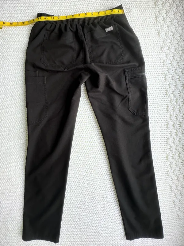 FIGS Yola High-Rise Slim Scrub Pant - Black - XS - Image 13
