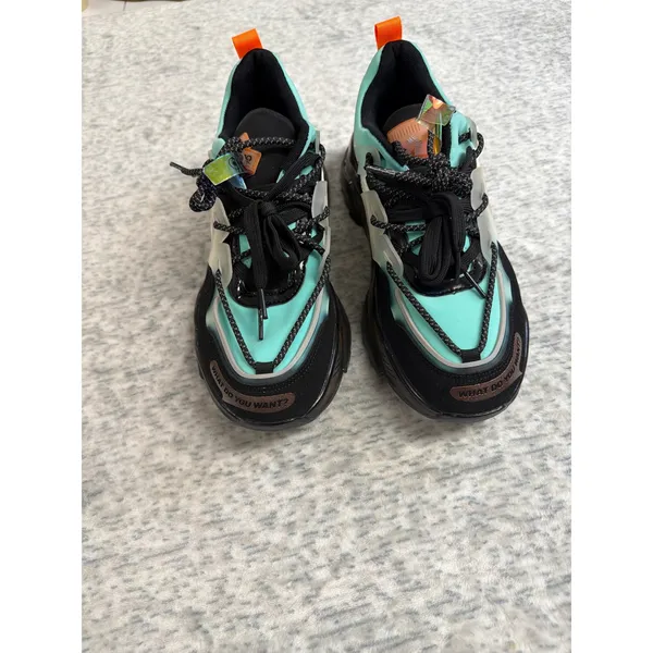 KEDS Chunky Platform Sneakers Teal Black Oran MulTIColor Size 44 Streetwear NWOT - Image 3