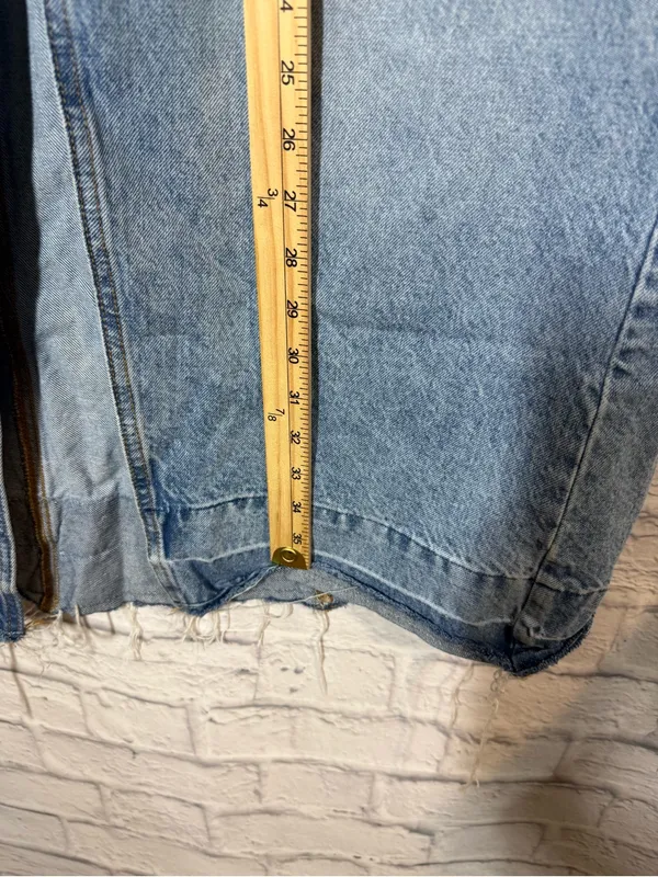 BDG Urban Outfitters Light Blue Denim Skirt with Front Slit, Medium - Image 4