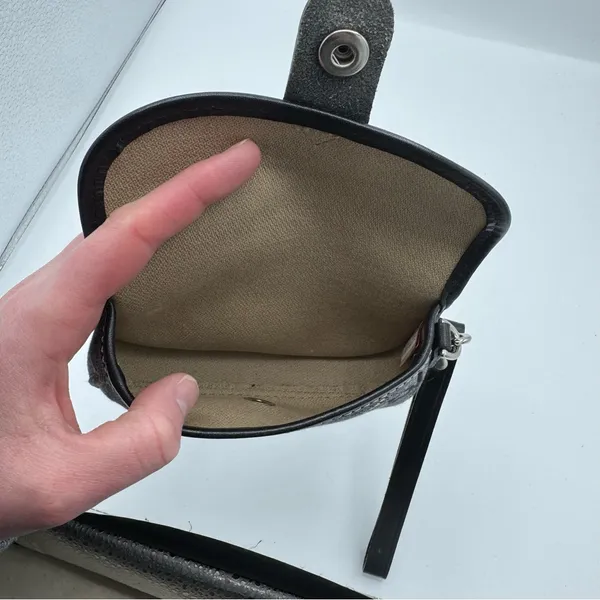 Dooney & Bourke‎ Signature Quilt Flap Wristlet Authentic Vintage Denim pouch y2k - Image 5