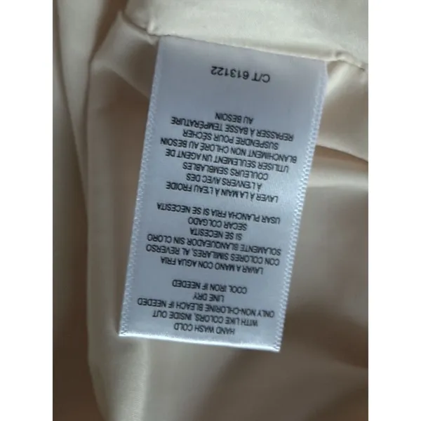NWT Taylor Sleeveless Empire Waist Maxi Dress‎ Womens Size 10 Black Beige Linen - Image 8