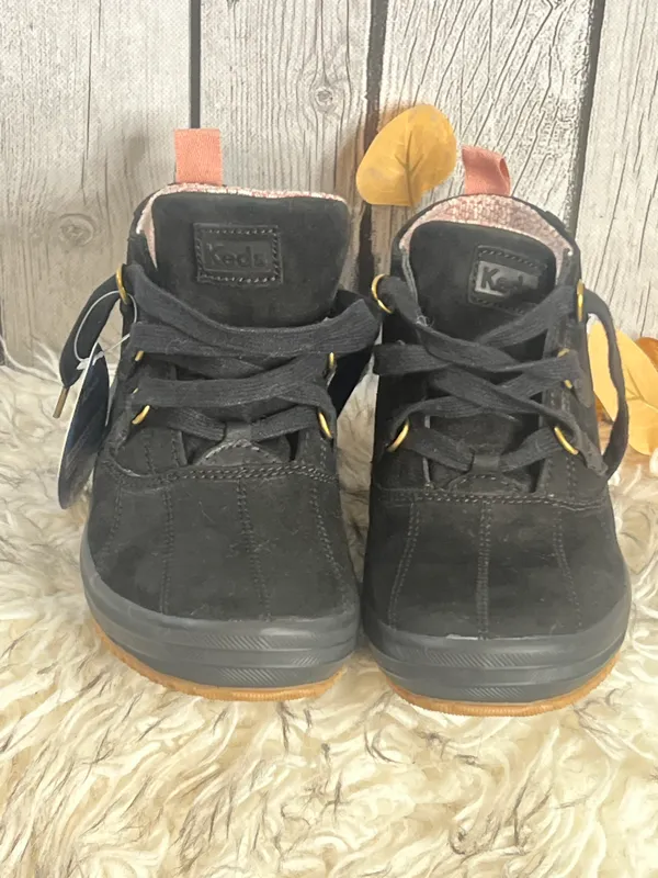 Title: Black Suede Lace-Up Boots – Size 7 (Brand N - Image 5