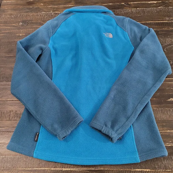 The North Face Khumbu Fleece Jacket Womens Large Blue Full Zip Soft Outdoor - Image 4