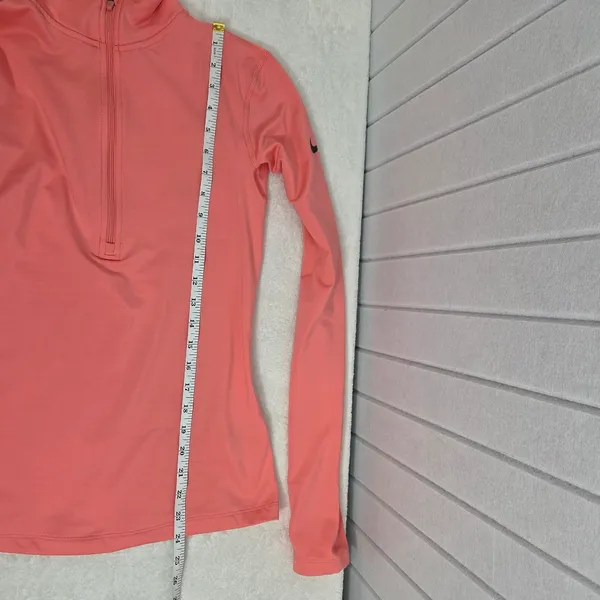 Nike Dry-Fit‎ 1/2 zip Coral Athletic pullover Size S - Image 7