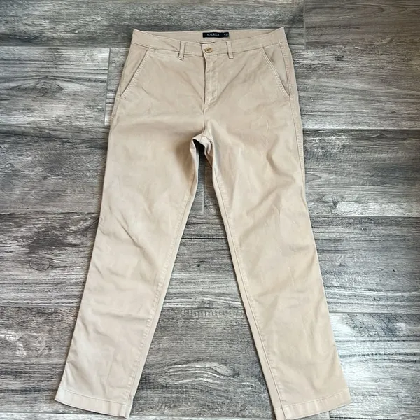 Polo Ralph Lauren Classic Chino Khaki Pants Size 10 Preowned #12 - Image 5