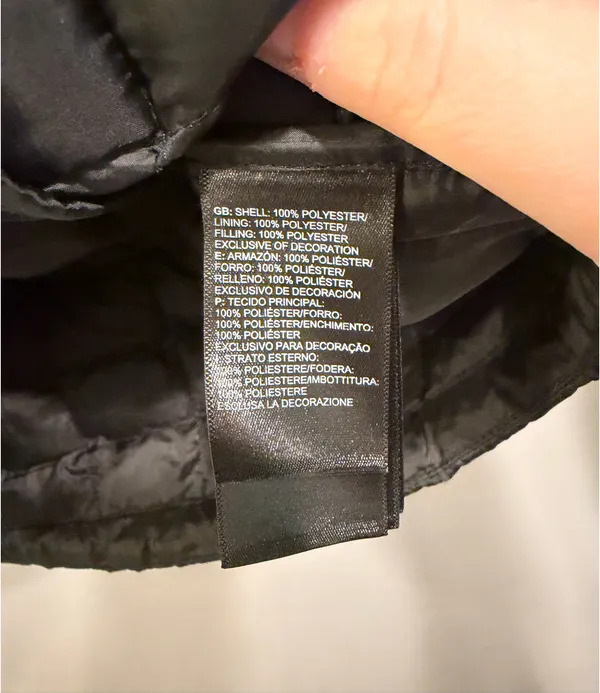 The North Face Women’s ThermoBall Eco Puffer Jacket Black / Dark Grey - Image 6