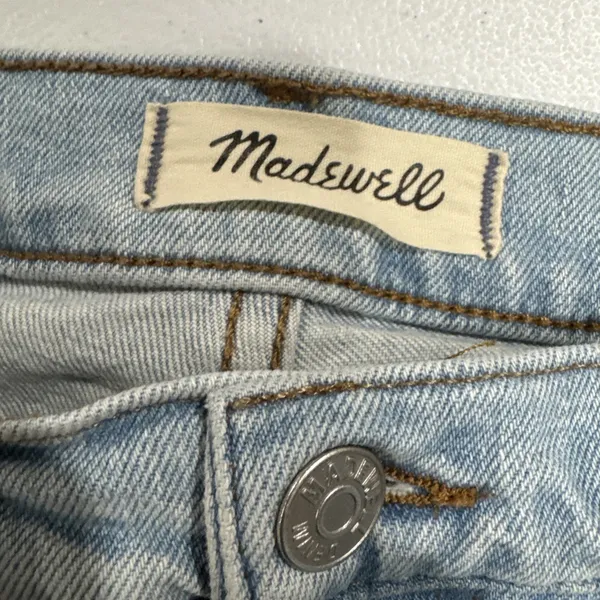 Madewell The Perfect Vintage Straight Jean Womens 26 Distressed Light Blue Denim - Image 6