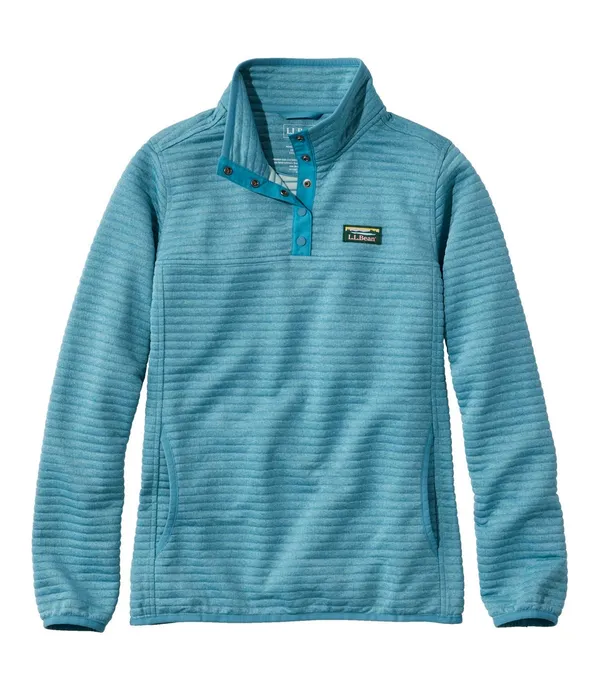 L.L. Bean Airlight Knit Quilted Pullover Sweatshirt - Image 3