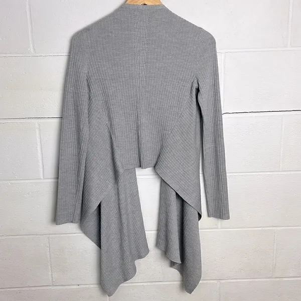 Athleta solstice gray merino wool wrap cardigan - Image 6