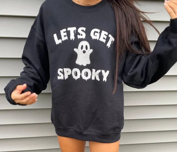 Let’s Get Spooky Crewneck Size XL - Image 2