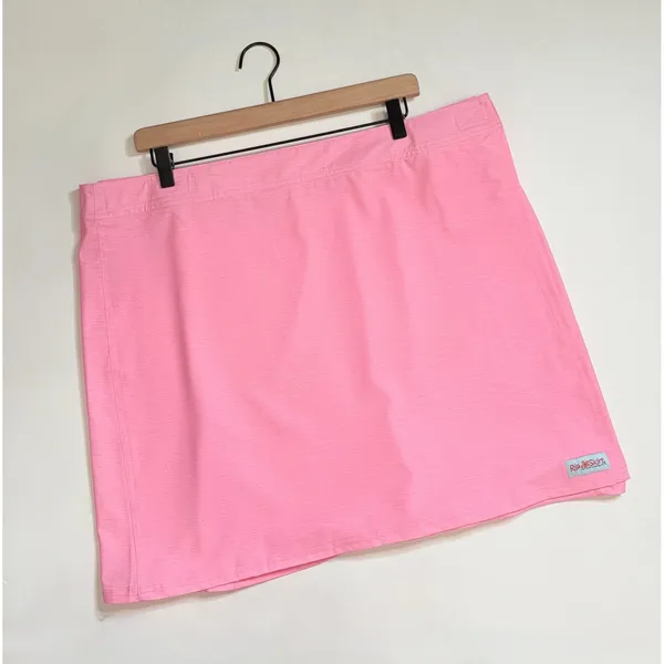 RIPSKIRT Hawaii Rip Skirt Length 2 Wrap Skirt Solid Light Pink Vacation 2XL 2X - Image 2