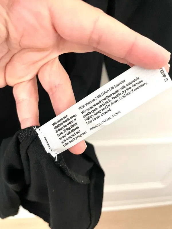 Eileen Fisher Washable Stretch Crepe Dress Black Size S Quiet Luxury Minimalist - Image 5