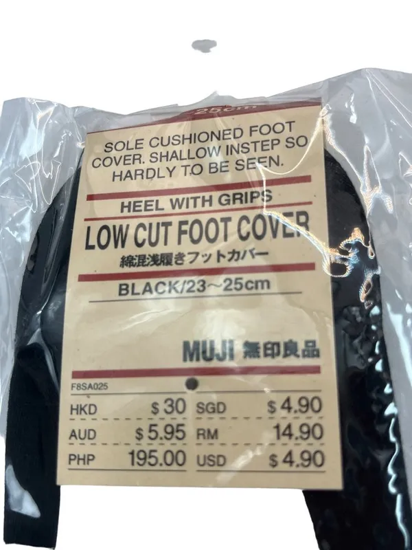 Niki Black Low Cut Foot Cover 23-25 cm USSize 7-9 89e - Image 2