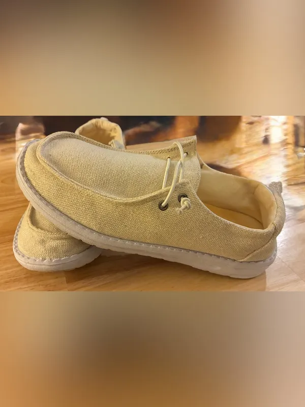 Women’s Maurices Brand Canvas Slip-On Loafers in Beige Size 7M - Image 6