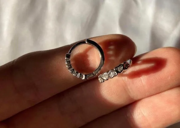 925 Silver Plated CZ Love Heart Silver Hoop Earrings for Women - Image 4