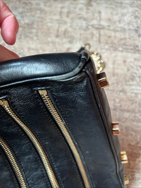 Rebecca Minkoff Black Zipper Crossbody - Image 5