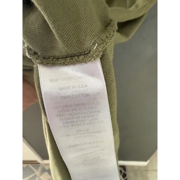 Current Elliott Olive Green Twisted‎ Strap Cotton Midi Tank Dress Size 2 Womens - Image 8
