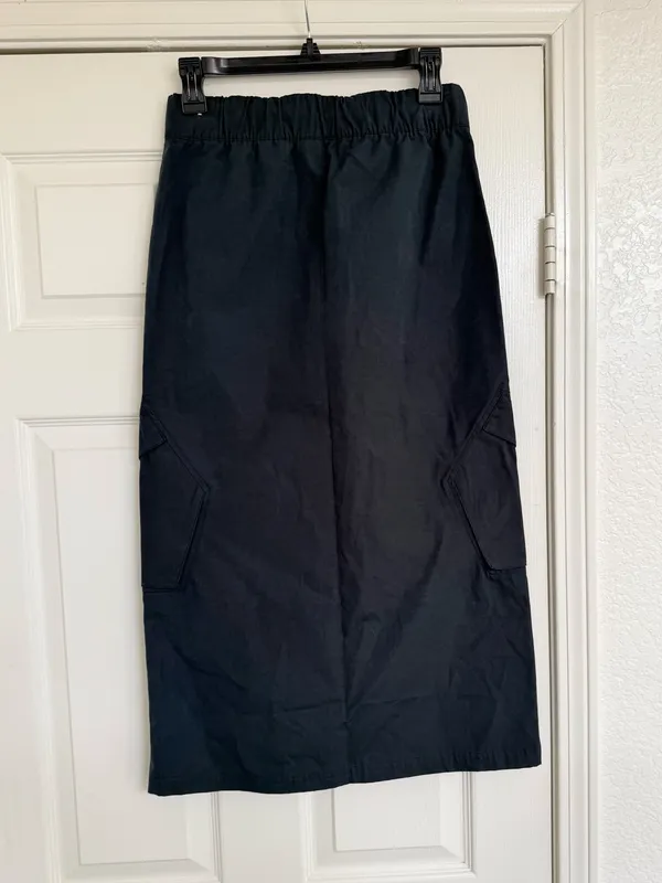 Jordan Women's Blue‎ Dark Midi Skirt Zipper XS - Image 6