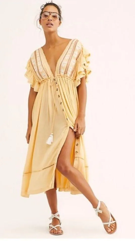 Free People Will Wait For You Midi Dress - Image 9