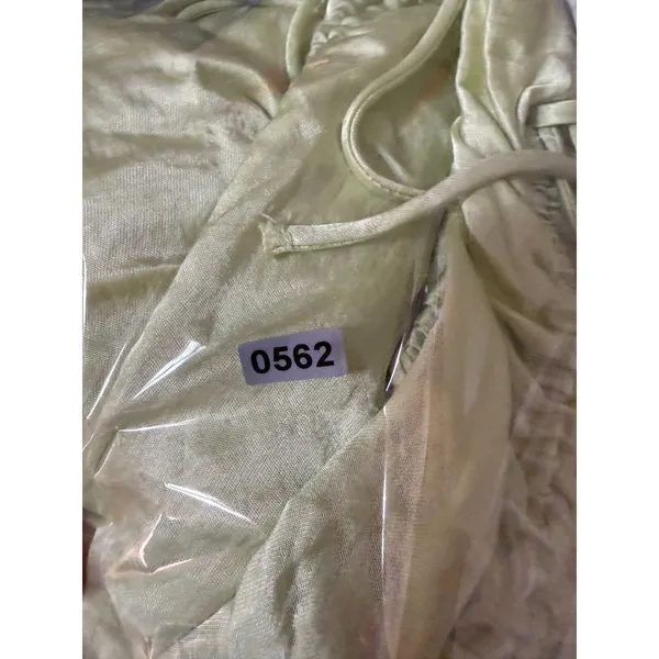 Zara Satin Ruched Slip Midi Dress Lime Green Coquette‎ Party Date Night NWT - Image 11