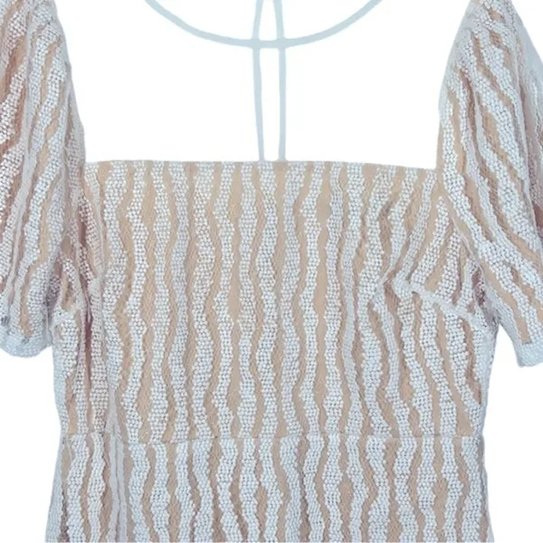 Lulus Smile A Minute White Embroidered Mini Dress NWT Medium - Image 4