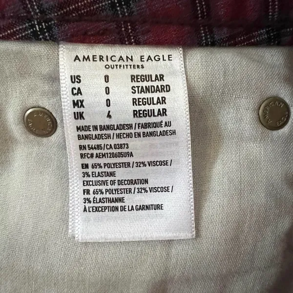American Eagle High Rise Plaid Mini Skirt - Image 6