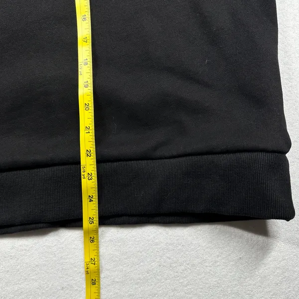 White Fox Project 5 Quarter Zip Pullover Black Oversized Sweatshirt M/L Graphic - Image 9