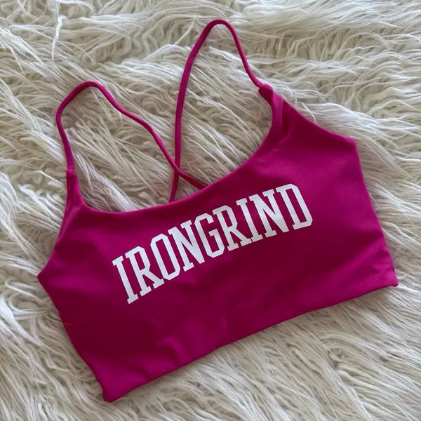 IronGrind Athletics Eden Sports Bra Pink Size Small - Image 4
