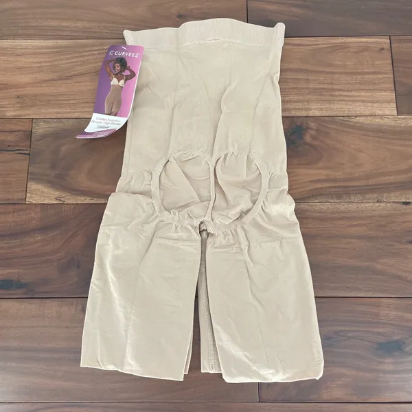 CURVEEZ Comfort Evolution Hi Waist Thigh Slimmer Gloss Nude Size L‎ - Image 6