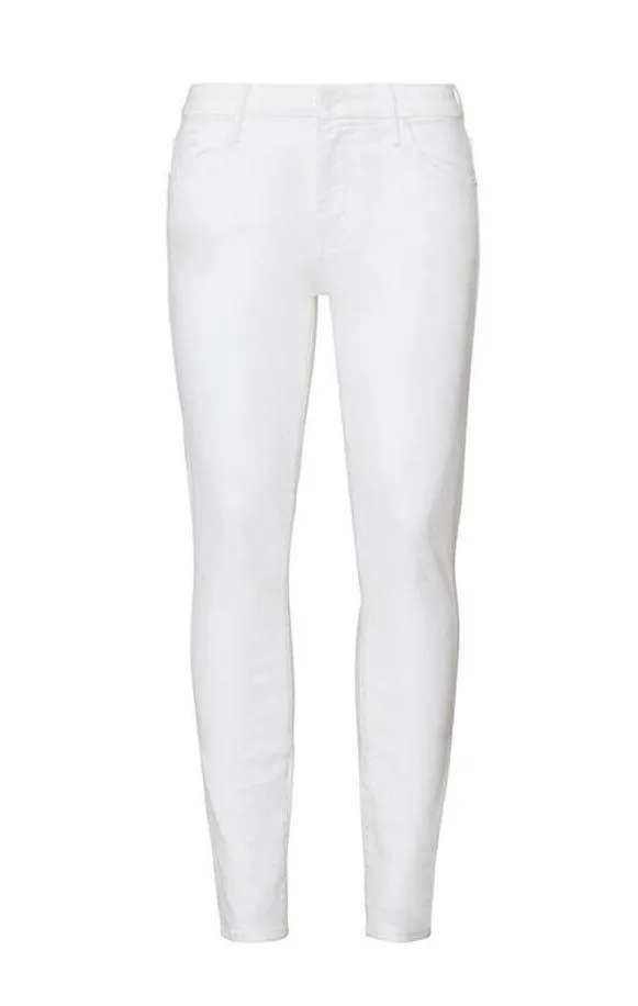 RTR sz 30 (10) MOTHER Fairest Of Them All The Looker Crop Jeans solid white Jean - Image 3