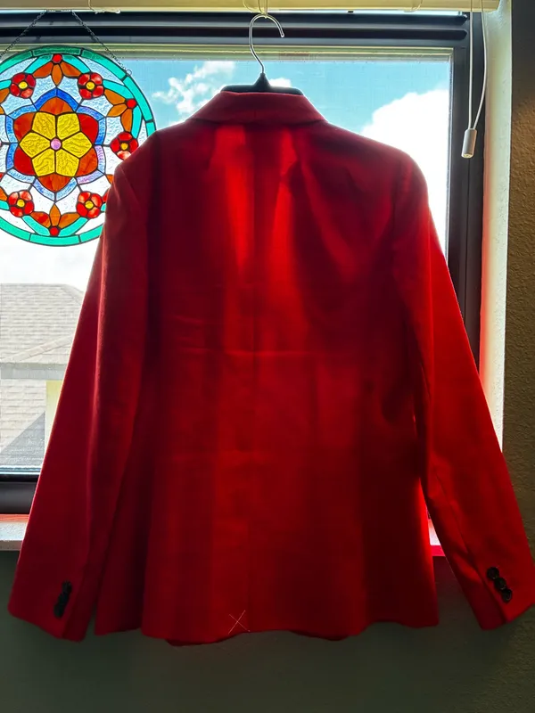 J.Crew Blazer Orange Red Sweater - Image 2