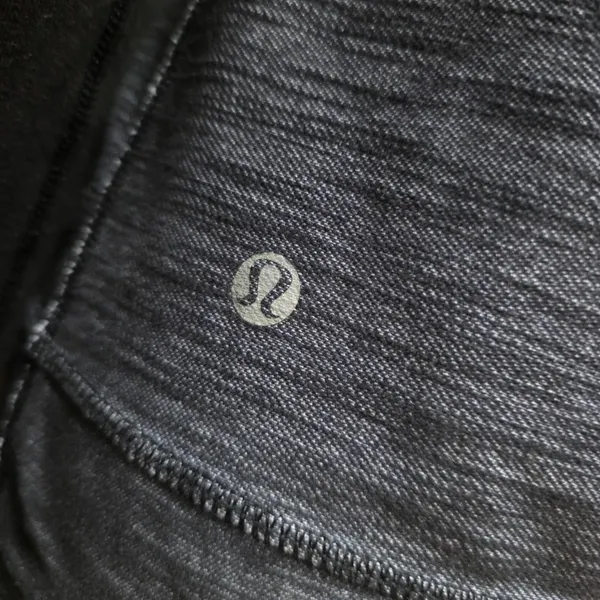 Lululemon Daily Yoga Denim Jacket Blue Grey and Black Zip Up Long Sleeve - Image 8