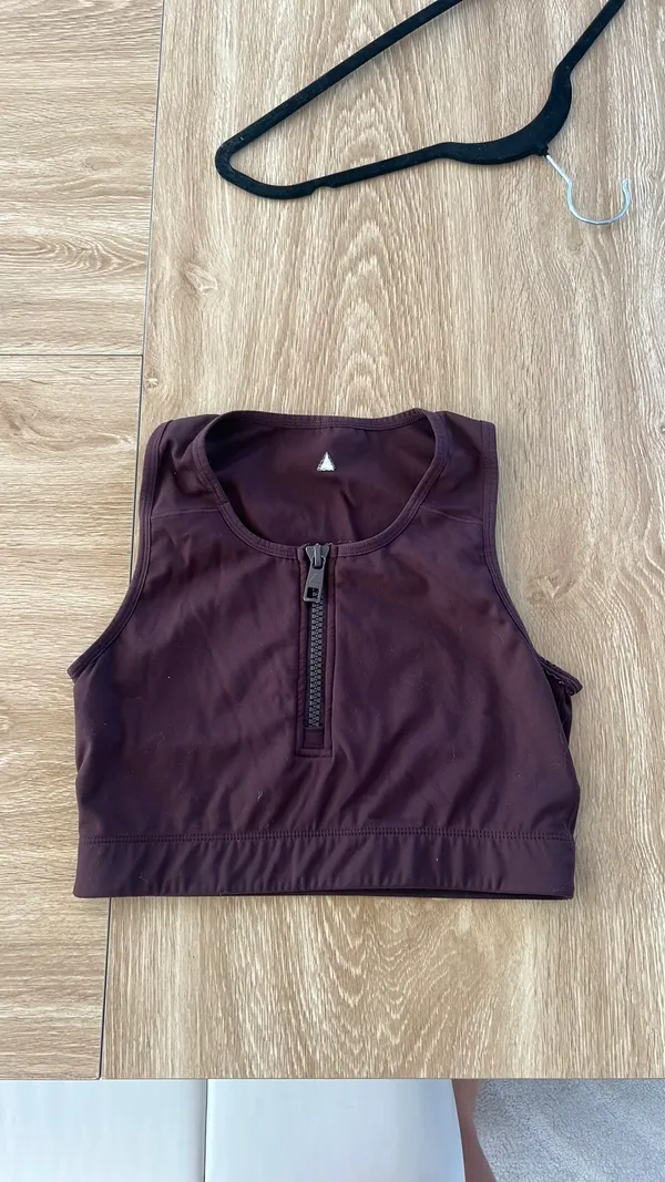 Vitality sports bra zip up Purple Size M - Image 2