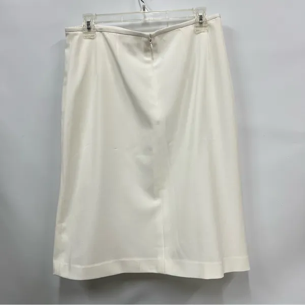 NWT Women’s 10 Elegant ivory White Blazer & Skirt Set FLAWED career wear office - Image 7
