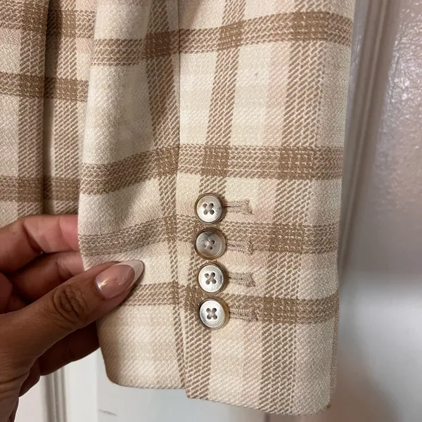 WILFRED Plaid Double Breasted Blazer - Image 5