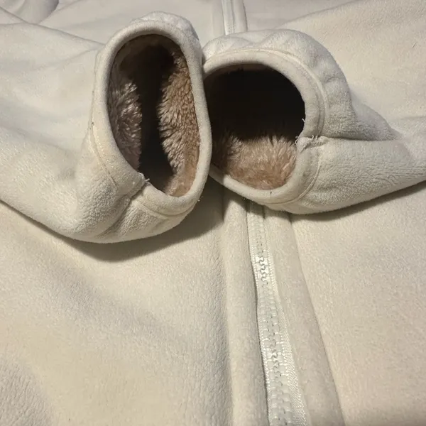 Cream Teddy women Jacket Size L - Image 5