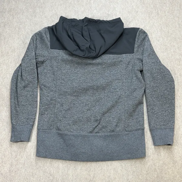 The North Face 1/4 Zip Hoodie Women M Gray Gorpcore Hiking Granola Girl Academia - Image 2