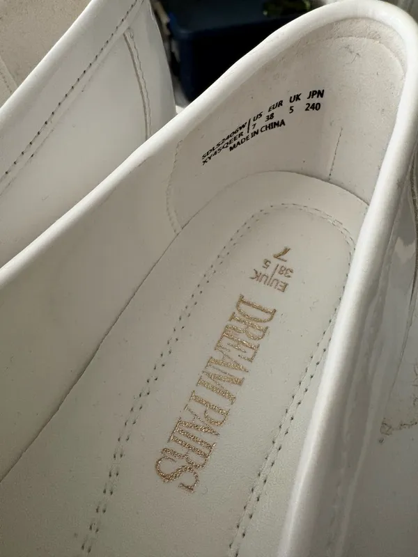 Dream Paris White Patent Chunky Loafers - Image 3