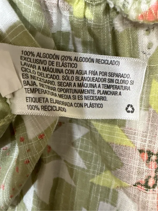Universal Threads Olive Floral Print Midi Dress with Orange & White Accents - Image 8