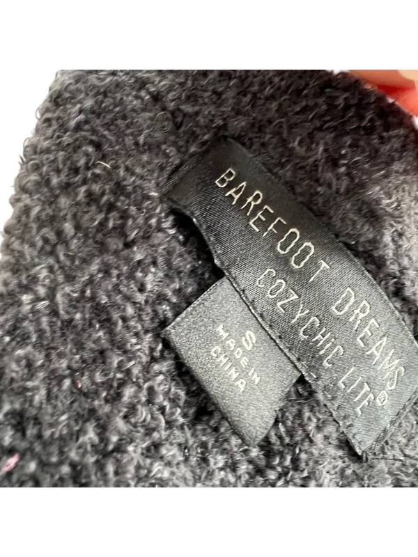 Barefoot Dreams Cozychic Lite Knit Open Front Cardigan Charcoal Black Size Small - Image 6