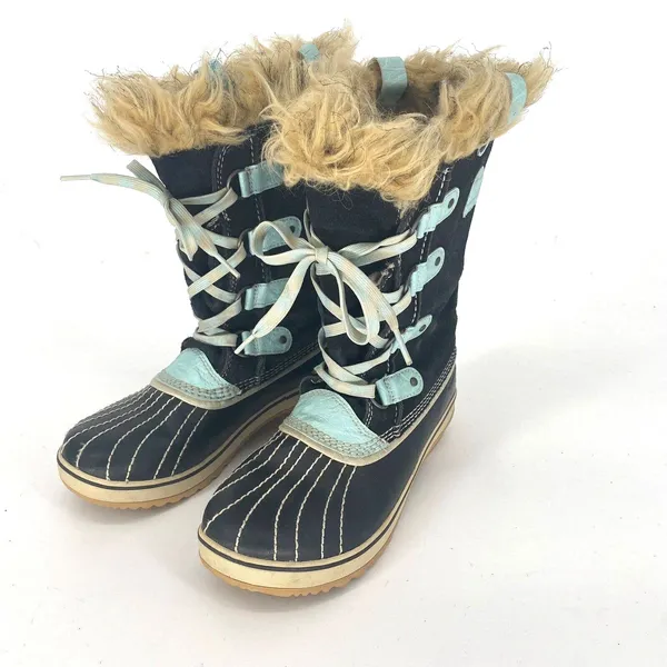 Sorel Tofino II Black Turquoise Waterproof Snow Boots Womens US 5 EU 36 - Image 8