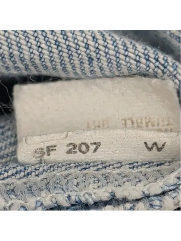 Vintage Distressed Levi's High Waisted Tapered Ankle Slit Jeans - Image 9