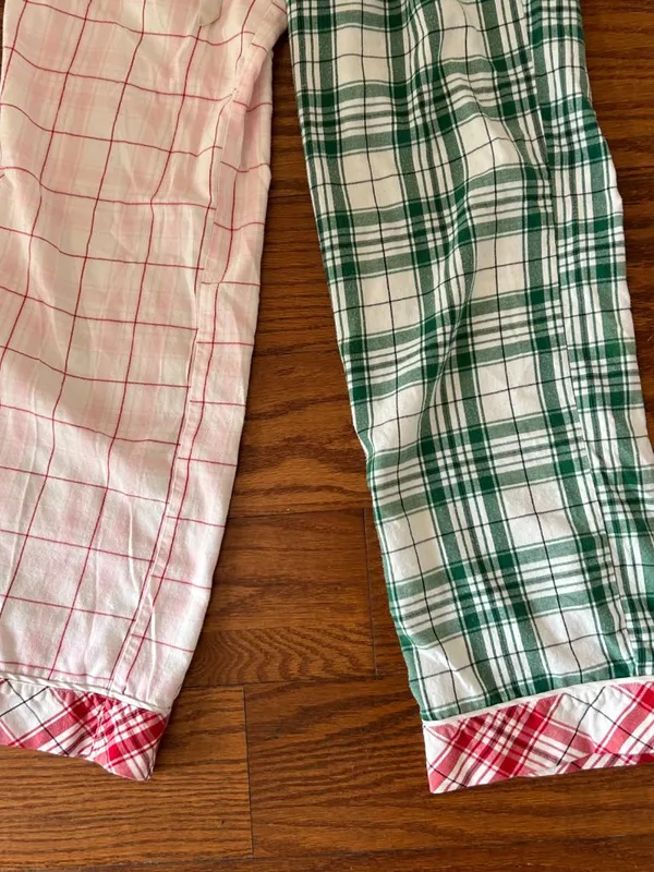 Victoria's Secret Colorblock Split Plaid Pajama Pants Size XS Festive Christmas - Image 5