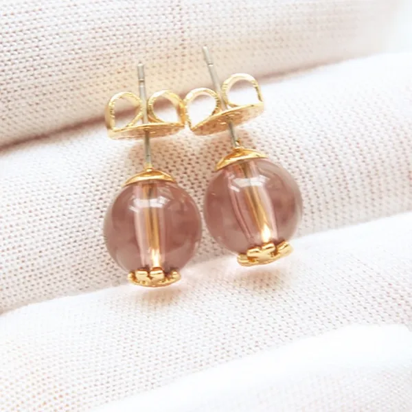 NWOT Tory Burch Resin Logo Stud Earring - Image 4